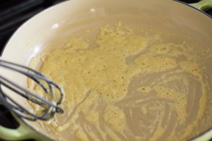 whisk until flour is melty and bubbly