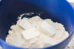 shortening added to flour