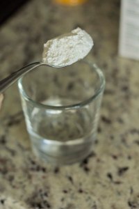 cornstarch and water