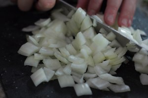 chop the onion